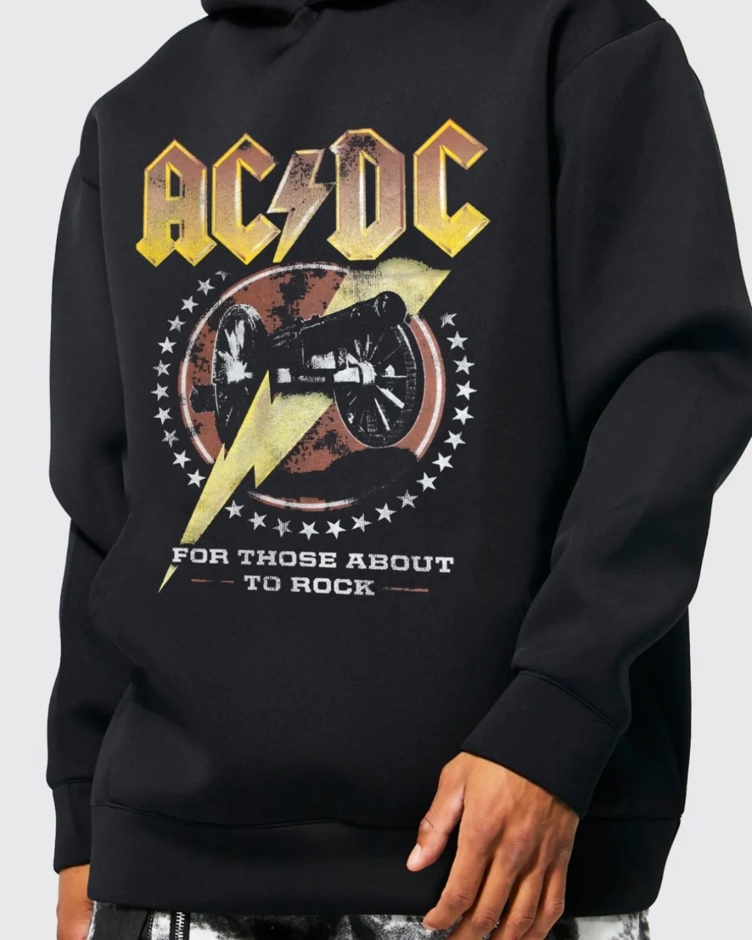 FREAK "AC/DC FOR THOSE ABOUT TO ROCK" 450 GSM HEAVY HOODIE