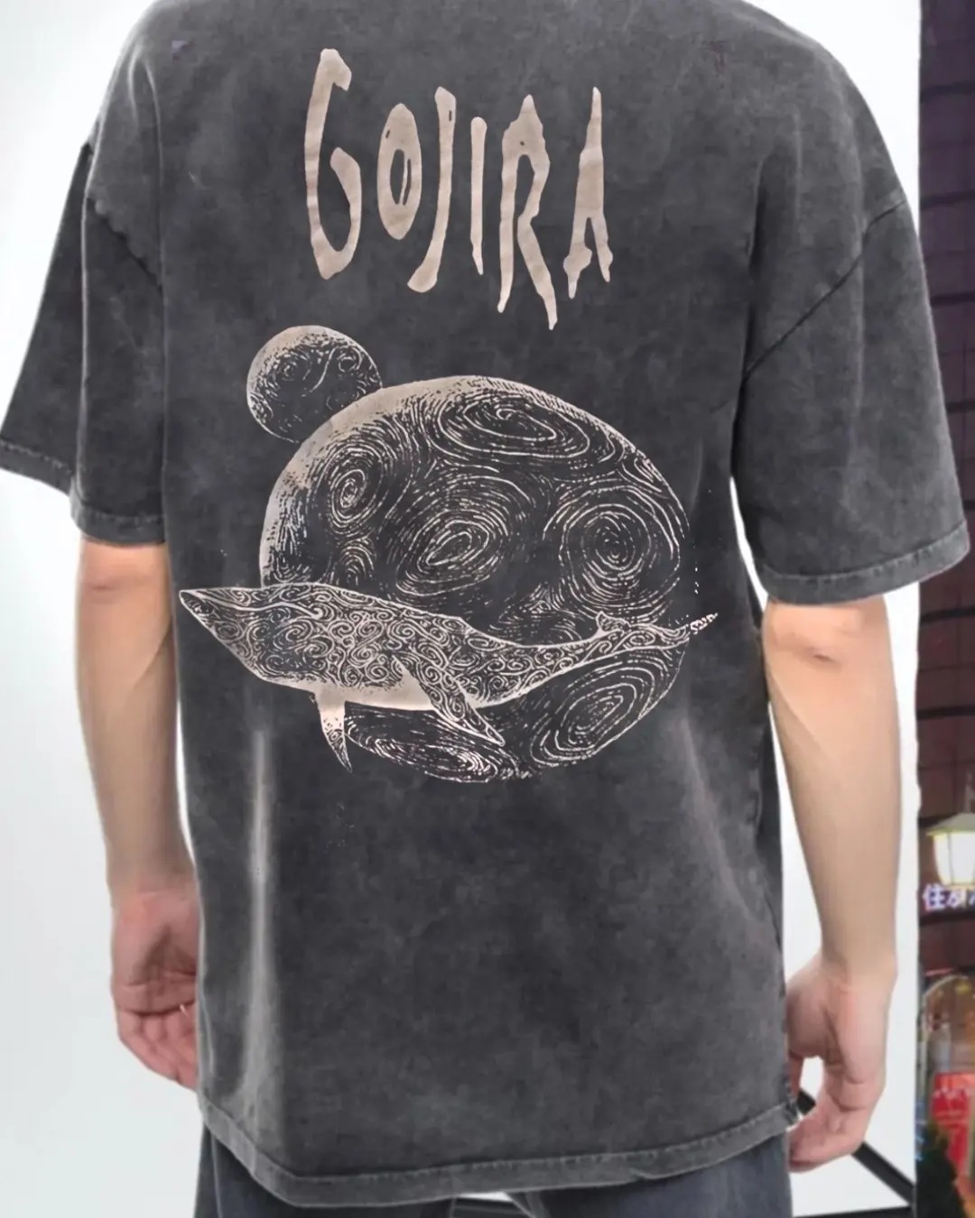 FREAK "GOJIRA FLYING WHALES" ASIT YIKAMA OVERSIZE T-SHIRT