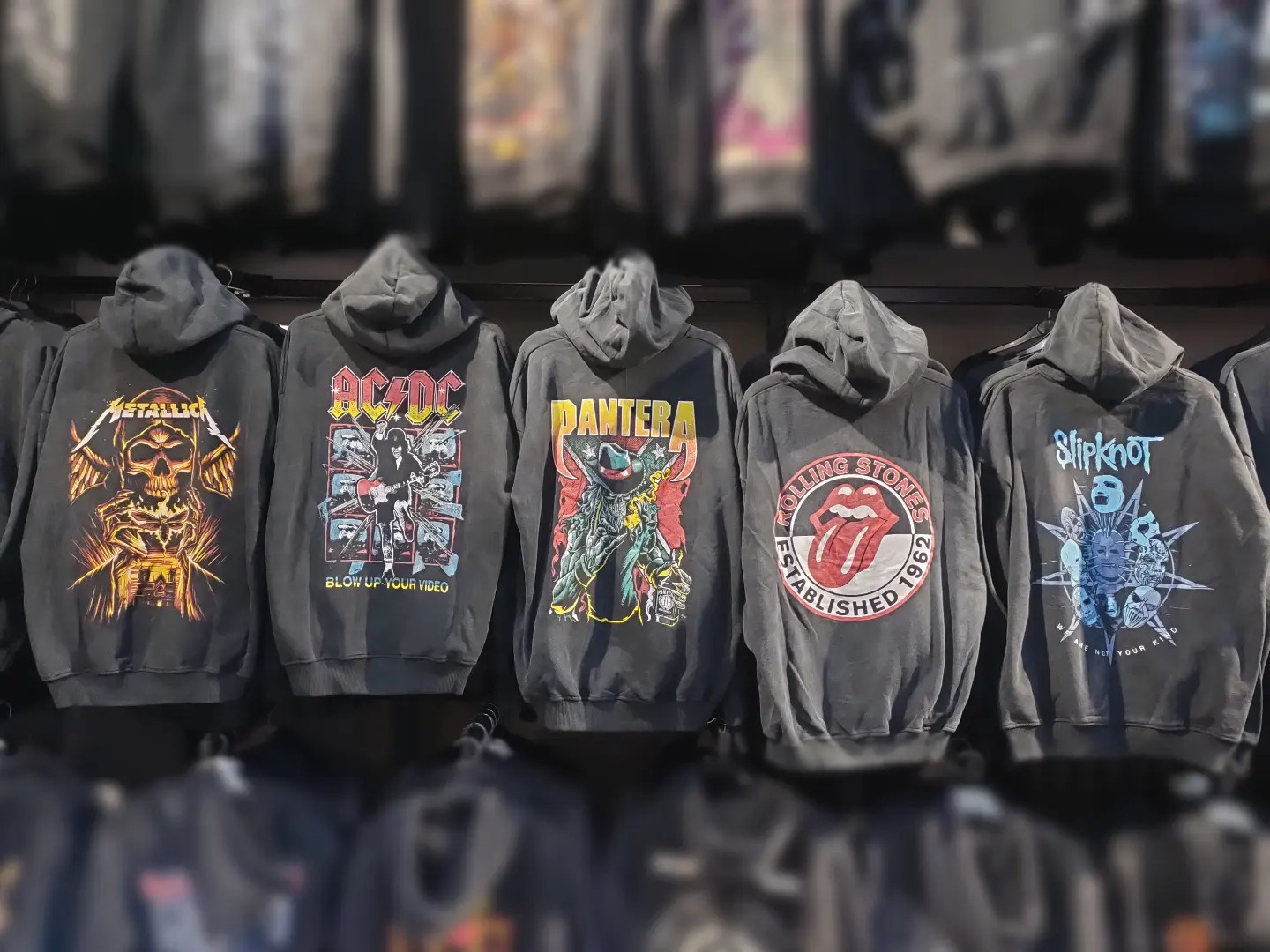 FREAK VINTAGE ROCK HOODIE SERISI (PANTERA, METALLICA, AC/DC, STONES)